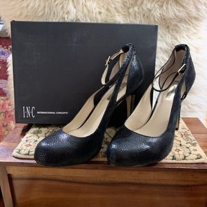 INC International Concepts Lucey black high heels.